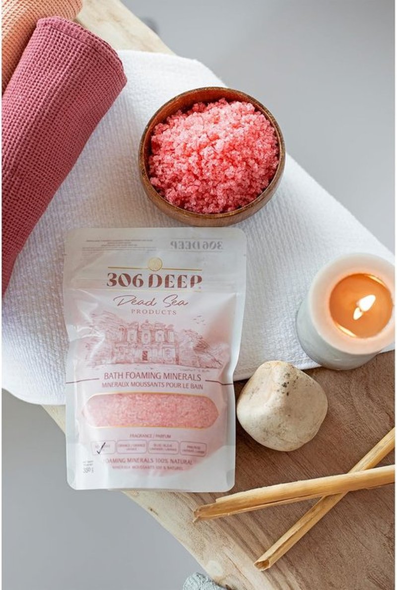Red Dead Sea Coarse Bath Salts - Foaming Minerals with Rose Essential Oils for Relaxation | 306 oz