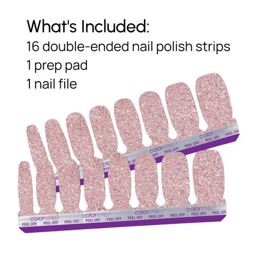 Color Street Social Butterfly Glitter Nail Strips