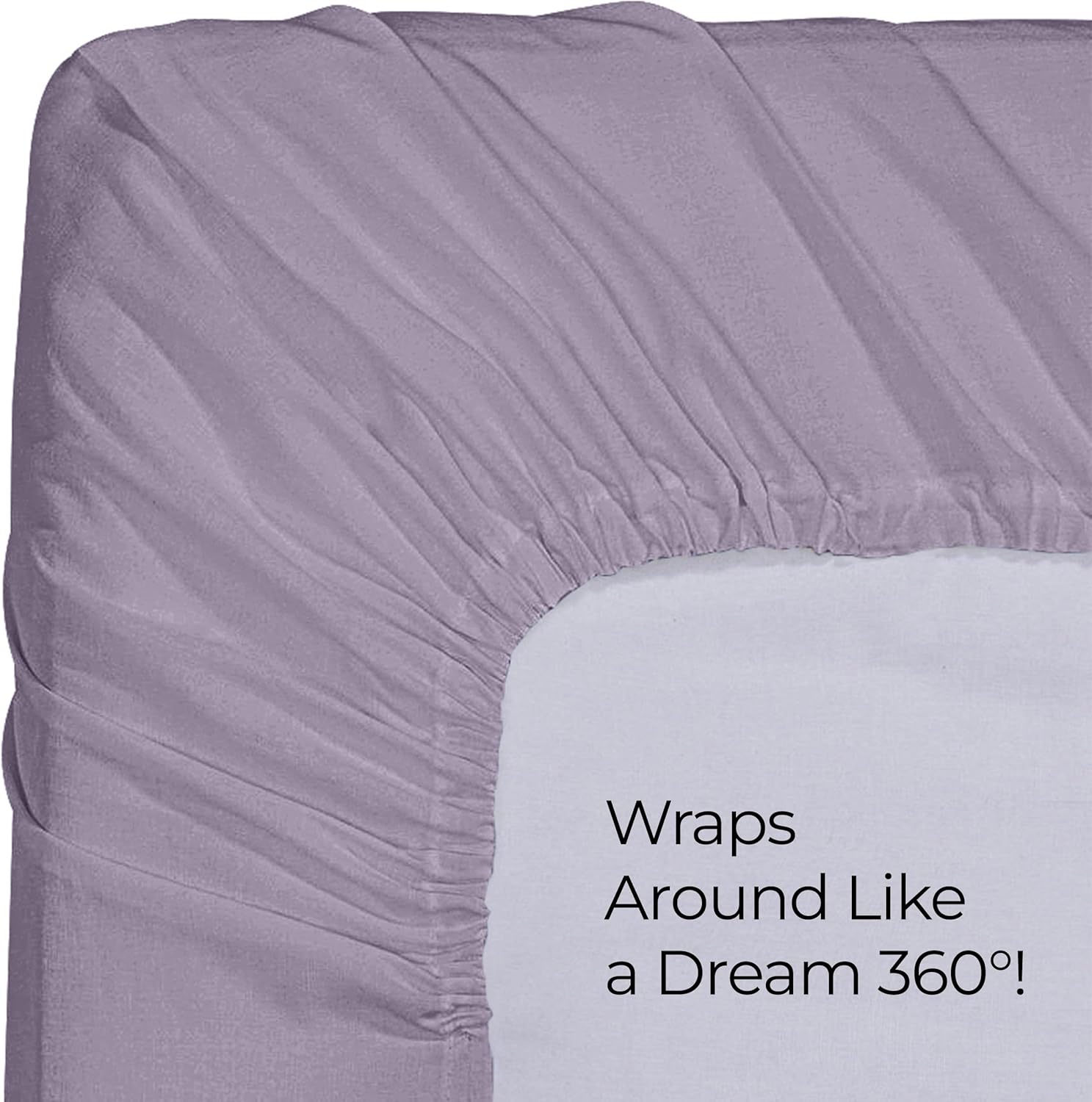 Utopia Bedding Twin Fitted Sheet - Soft Microfiber - Deep Pocket - Shrinkage & Fade Resistant | Lavender