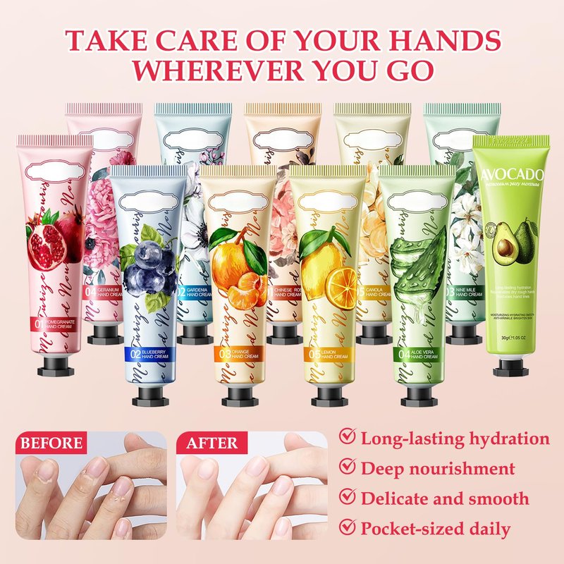 ZZCQzeze 22PCS Hand Cream Gifts Set,Hydrating Mini Hand Lotion for Dry Skin,Non-greasy Bulk Hand Cream Travel Size,Small Hand Lotions Set,Moisturizing Moisturizer for Birthday Gifts for Women