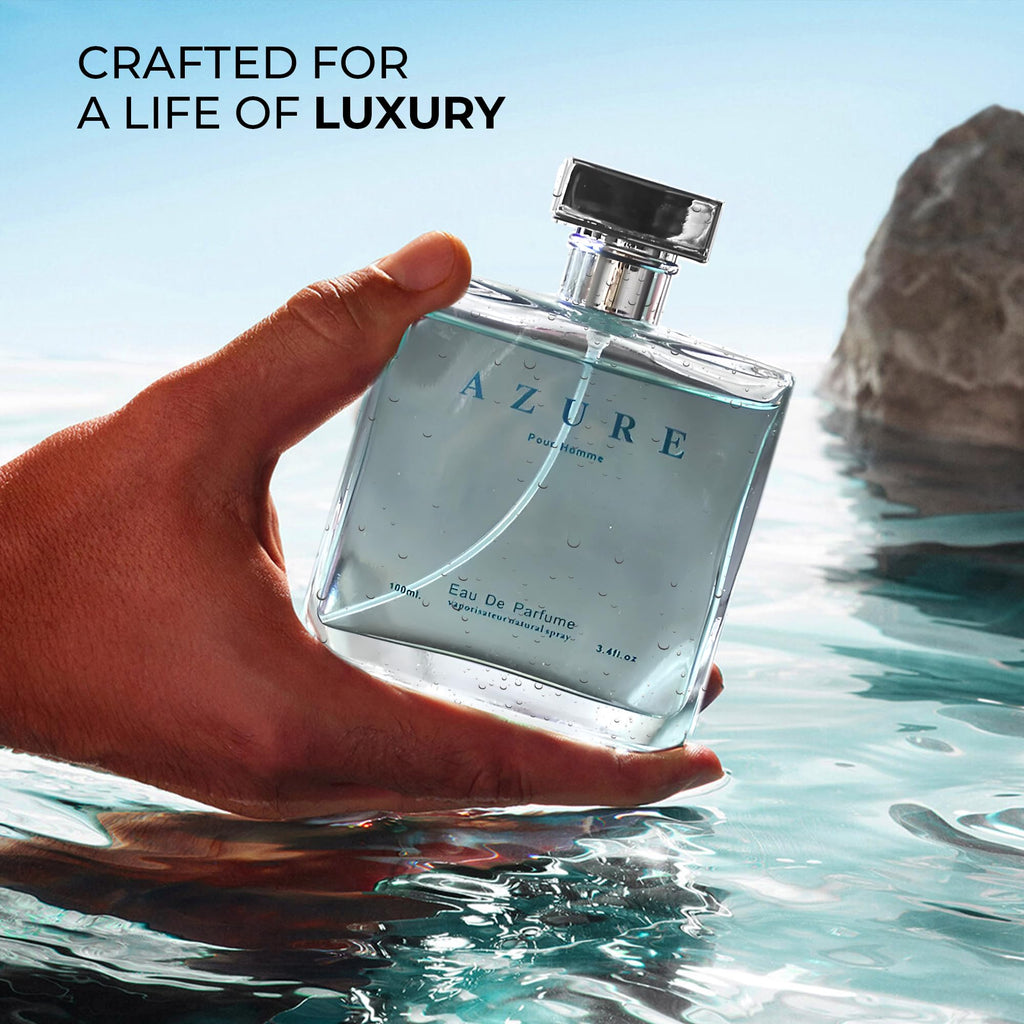 A CENTER Azure Pour Homme Cologne for Men/Eau de Parfum Natural Spray