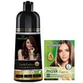 Herbishh Dark Coffee Shampoo, Hair Dye Shampoo 3 in 1, 100% Grey Coverage, Demi-Permanent Hair Color for Men & Women, Long-lasting Color in 20-25 Mins, Ammonia-free, 200 ml