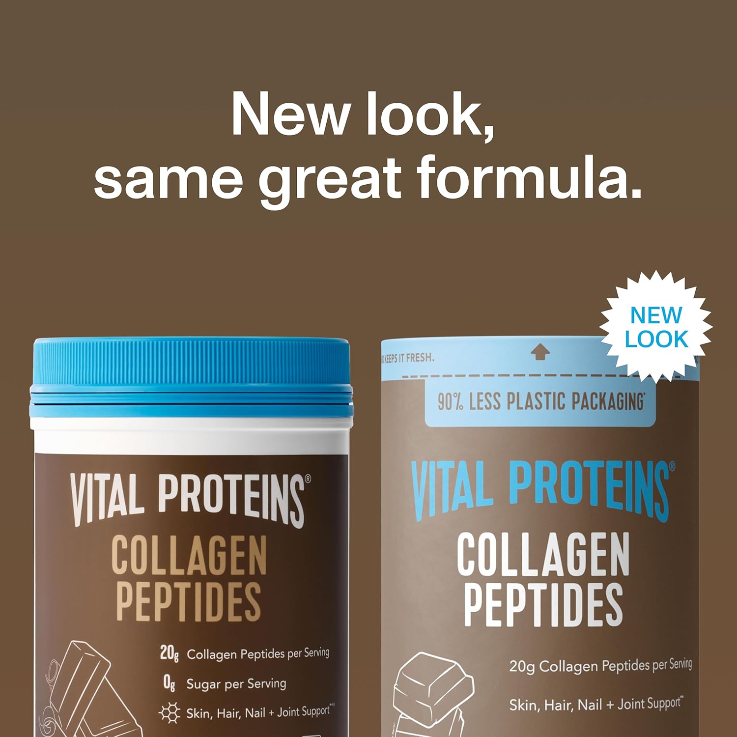 Vital Proteins Collagen Peptides Powder - Chocolate Flavor for Hair, Skin, Nails & Joint Health | 13.5oz