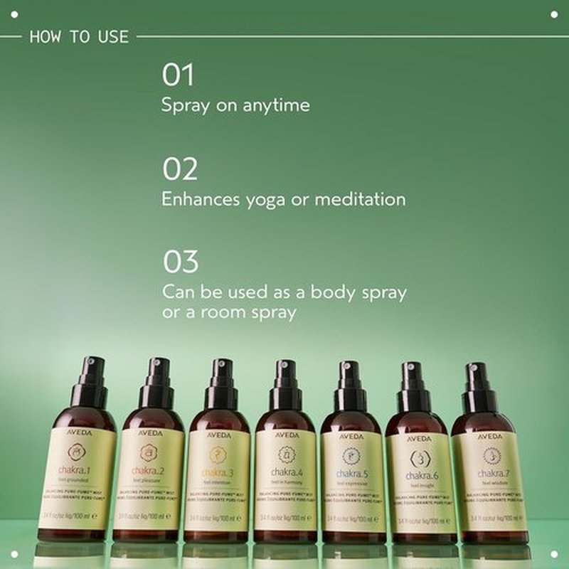 Aveda Chakra 4 Balancing Pure-Fume Mist - Heart & Body Spray | Sandalwood & Organic Mandarin | 3.4 Fl Oz