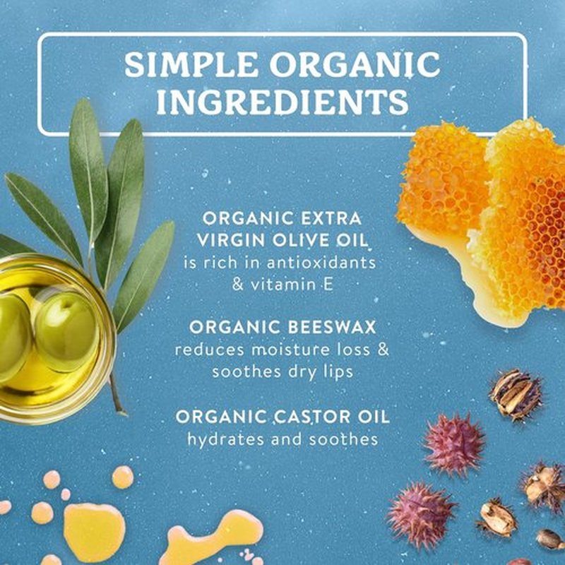 Badger Classic Organic Lip Balm Set - All-Natural Moisturizer Variety Pack | 4 Long-Lasting Balms (Unscented, Tea Tree, Mint & Tangerine)