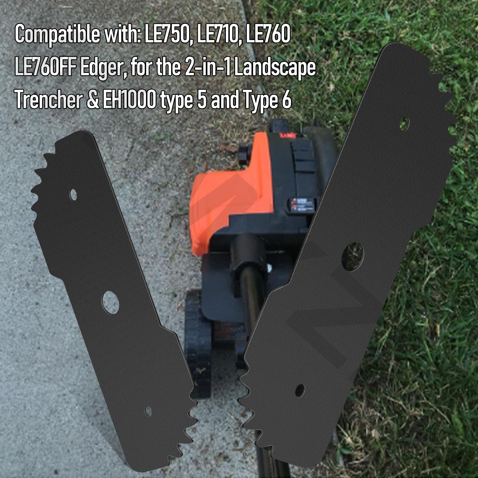 WHMYZHL (6 Pack) EB-007 7-1/2" Edge Hog Heavy Compatible with Black Decker LE750 LE710 LE760FF LE760/Craftsman CMEED400 String Trimmer/Edger, Duty Edger Replacement Blades - with 4-Wear Indicators