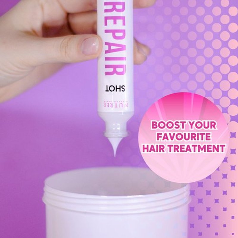 Nutree Professional Keratin Hair Treatment Repair Shot Effective Ultra 1.58 oz - Concentrated Instant Action (KERATIN AND HYALURONIC ACID -1.58 oz)