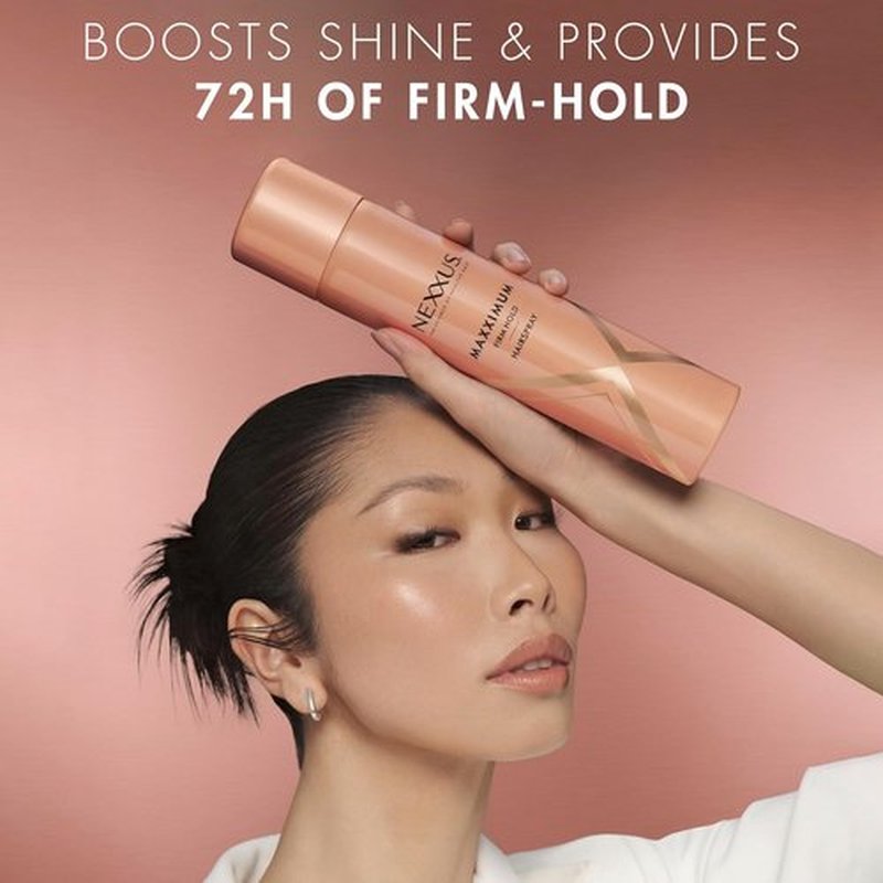 Nexxus Maxximum Finish Firm Hold Hairspray - 10 oz | STYLEPROTECT Technology for Ultimate Control