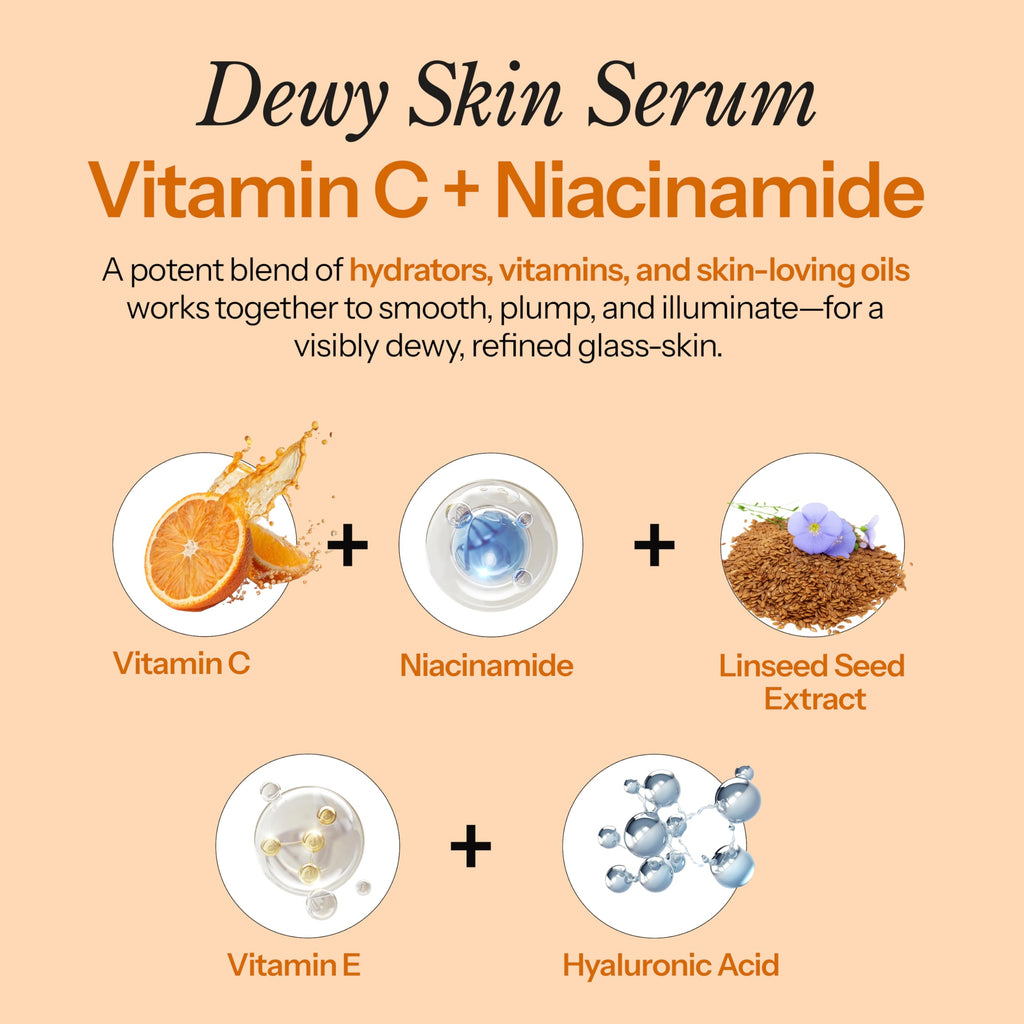 Hello You Vitamin C Serum For Face With Niacinamide – Dermatologist Tested, Korean Skin Care – Supports Glowy Skin, Enhances Tone & Smooths Texture For A Youthful Looking Complexion – Vegan 1.69 Fl Oz
