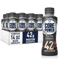 Core Power Elite High Protein Shake - Chocolate Flavor, 42g Protein, 14oz Bottle, 12 Pack