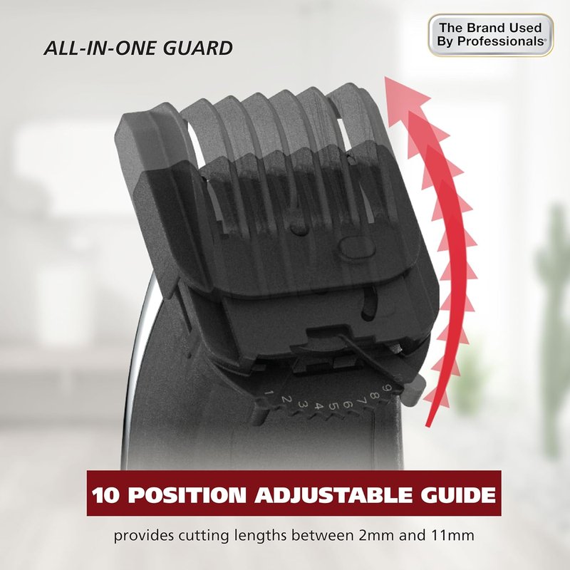 Wahl Groomsman Pro Beard Trimmer - Rechargeable Cordless with 3 Attachments for Beard, Nose & Ear Hair - Model 5617