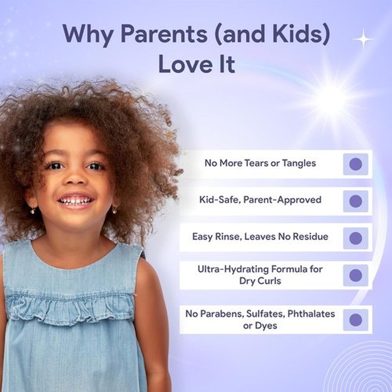 Skiennix Kids Conditioner - Ultra-Hydrating & Nourishing Detangler for Curly Hair | 12 Fl Oz