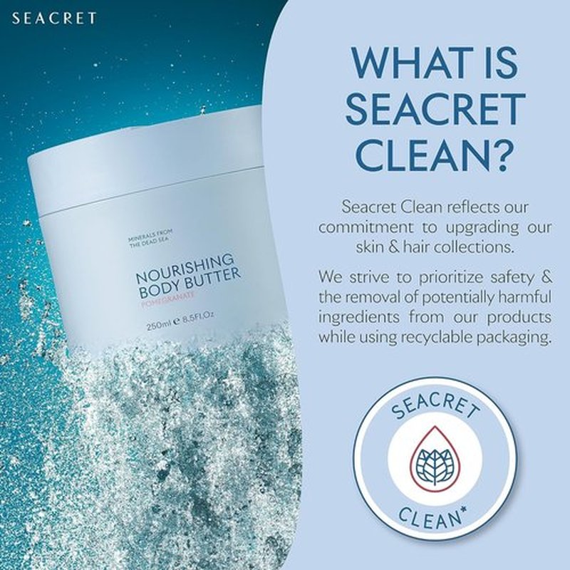 SEACRET Minerals Dead Sea Body Butter - Ultra-Rich Moisturizing Cream with Shea & Coconut Oil | 8.5 fl. oz.