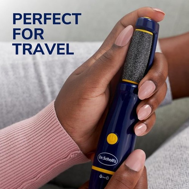 Dr. Scholl's Electronic Foot File - Effortless Callus Remover for Soft, Smooth Feet | Travel-Friendly Design