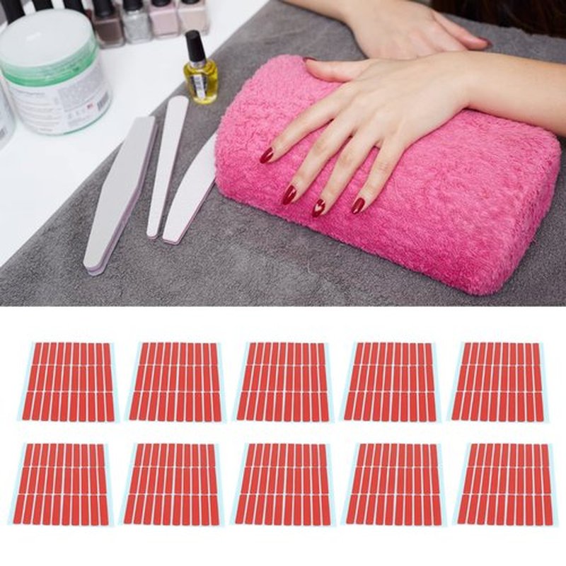 10 Sheet Nail Art Mounting Tape,Nail Tip Display Tape Salon Double Sided Adhesive Tape Accessory for Nail Tip Color Display