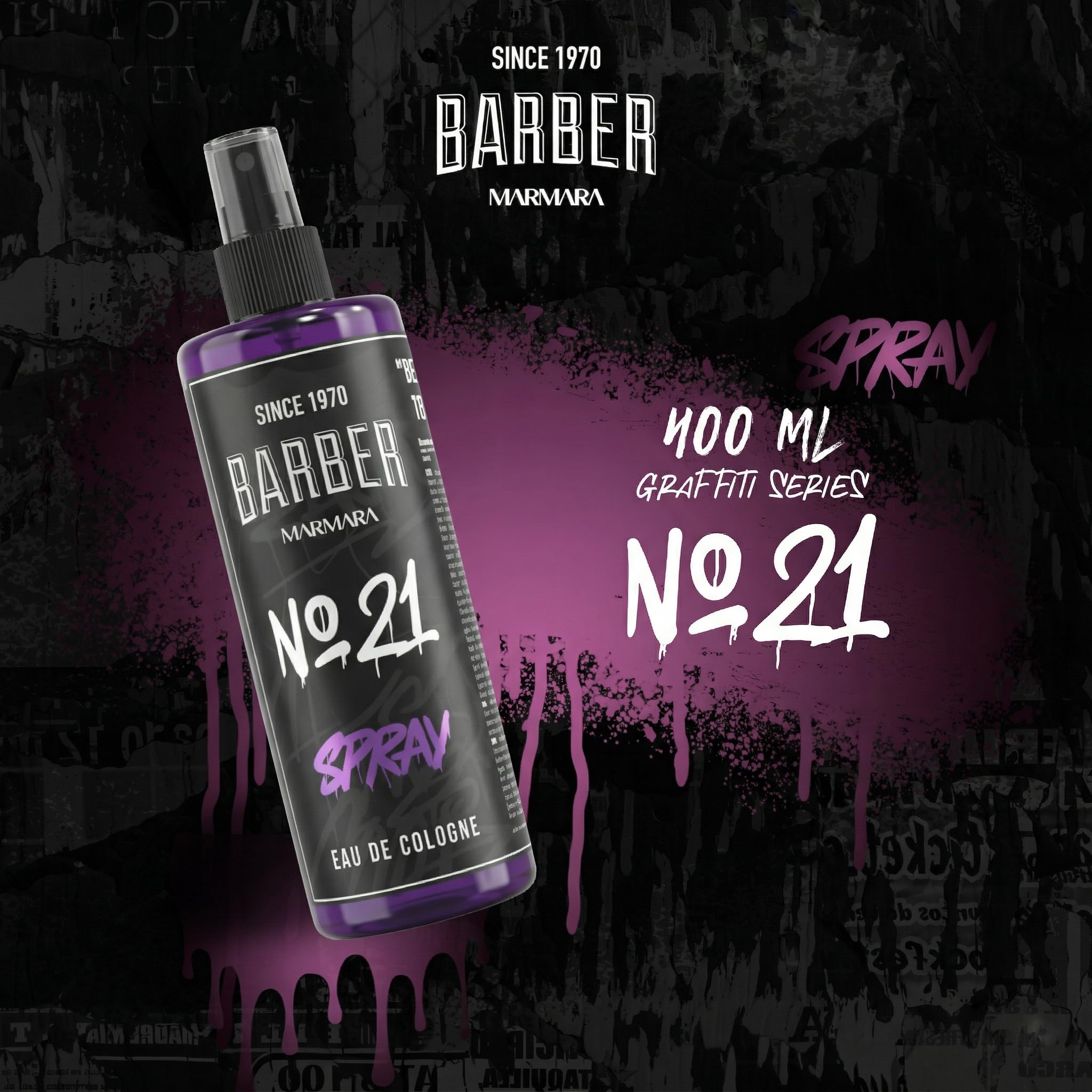 barber marmara No.21 Eau De Cologne Turkish Amber Woody Musk 13.53 fl oz