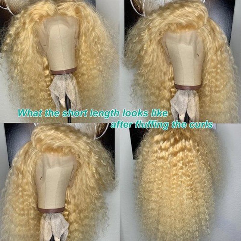 Licoville 613 Deep Wave Wig 13x6 Lace Front Wigs Human Hair Pre Plucked 180% Density Blonde Curly Wig HD Transparent Free Part 24 Inch Blonde 613 Frontal Wigs Human Hair for Black Women