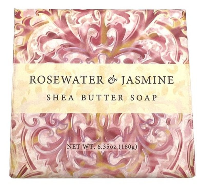 Greenwich Bay Rosewater Jasmine Beauty Gift Set - Luxurious Body Butter, Spa Soap & Dusting Powder