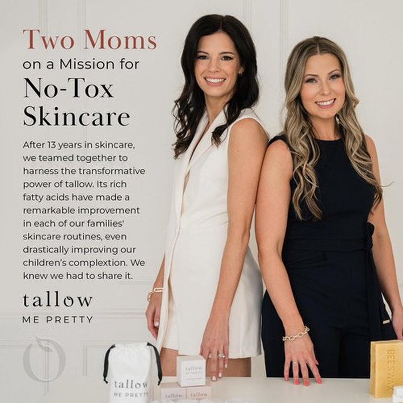 Tallow Me Pretty Peppermint Lip Balm, Ultra-Soothing, Deeply Hydrating Tallow Lip Balm with Grass Fed Beef Tallow, Beeswax, Jojoba Oil & More, Non Toxic Lip Care, Made in the USA, 0.15 Oz.