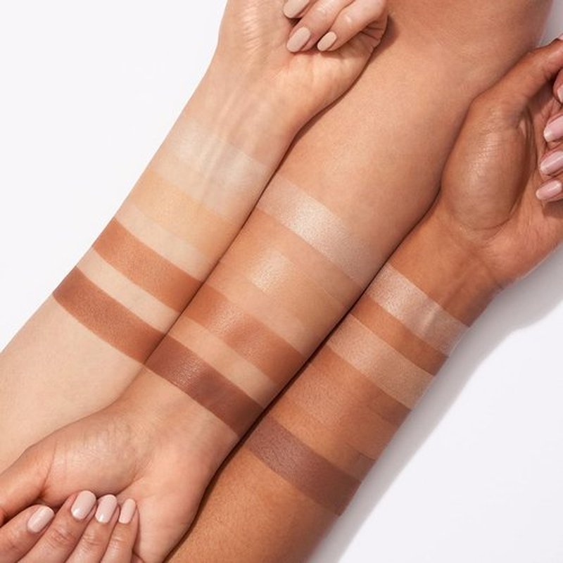 e.l.f. Contour Palette - Customizable 4 Shades for Sculpting & Brightening | Light/Medium, 0.56 Oz