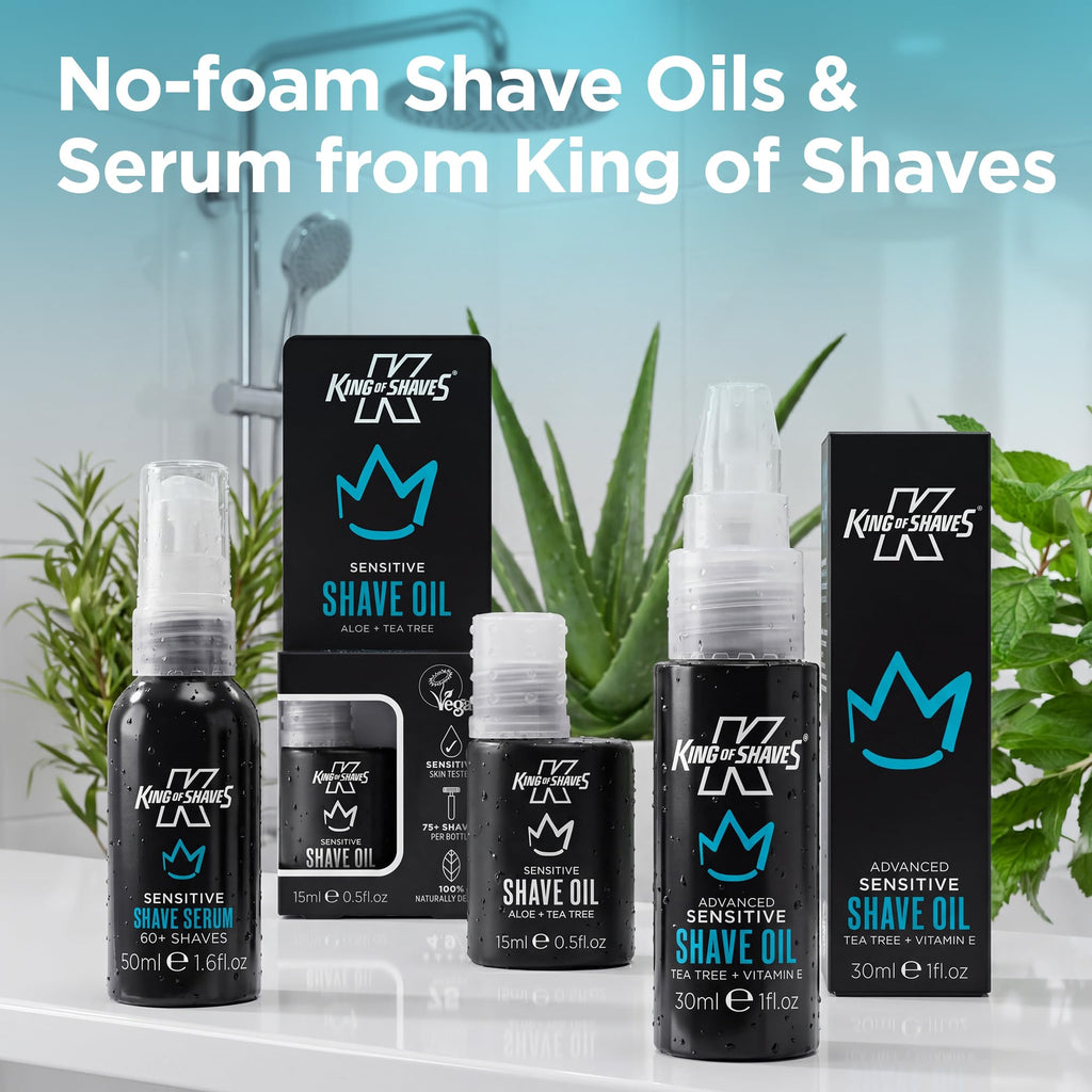 King of Shaves Advanced Sensitive Shaving Oil Vitamin E 2 x 1.01 fl oz