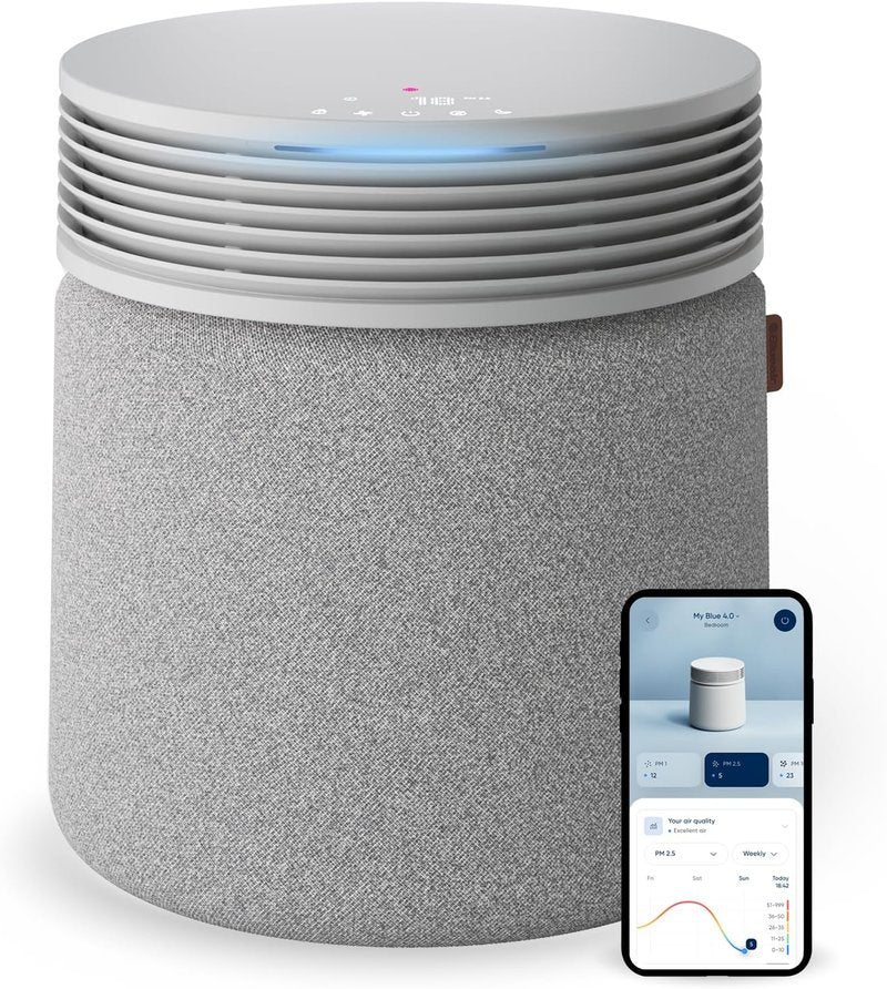 Blueair Blue Signature Air Purifier - HEPASilent Filtration for Large Rooms up to 3,385 Sq Ft | Smart WiFi, Quiet Operation