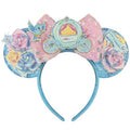 Bolonar Mouse Ears Headband for Women Princess Mouse Ears Bows Mouse Ear Princess Party Decorations Carriages