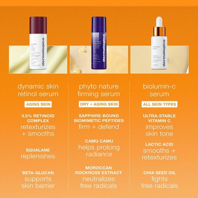 Dermalogica Biolumin-C Serum, Vitamin C Dark Spot Serum for Face with Peptide and AHA - Exfoliates and Reduces Sign of Skin Aging, 0.34 Fl Oz