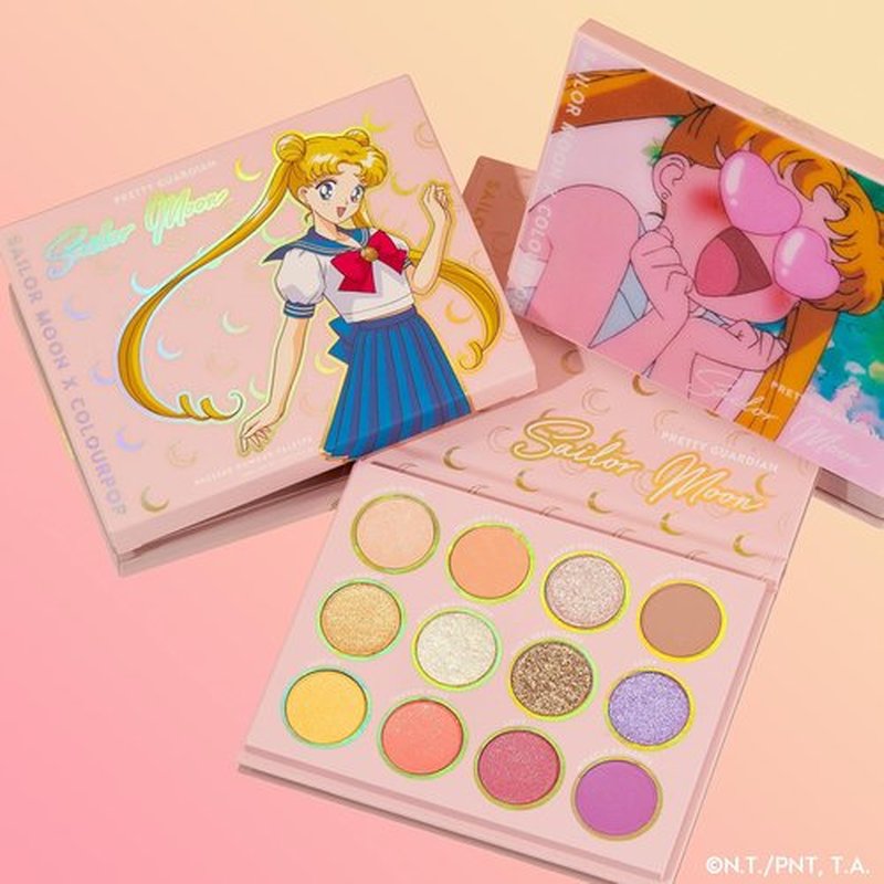 ColourPop x Sailor Moon Pretty Guardian Makeup Palette - Pastel Shadows with Metallic & Matte Finishes - High-Pigment Formula (0.5 oz)
