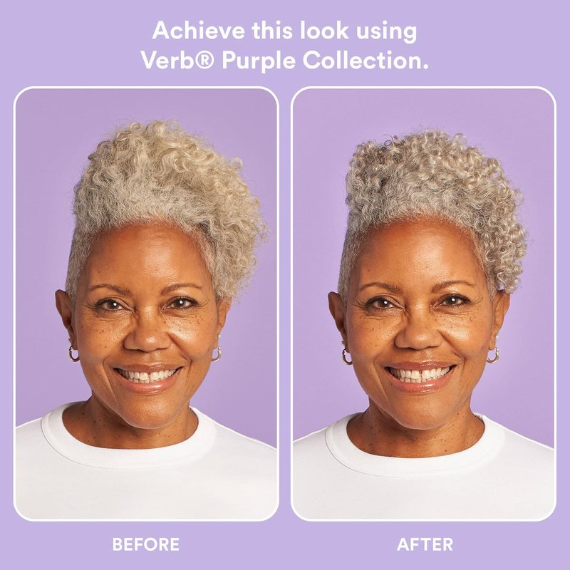 Verb Purple Shampoo - Vegan Toning Shampoo for Blonde, Grey & Silver Hair - Sulfate & Paraben Free