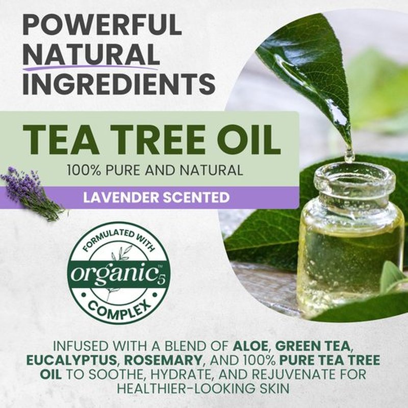 KESMEDIK Tea Tree Lavender Body Wash MaxTherapy, Itchy Skin Relief, Antifungal Defense, Fights Body Odor, Soothes Jock Itch & Athlete's Foot, Intimate Wash, Men & Women, 2-Pack, Limited Edition