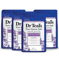 Dr Teal's Epsom Magnesium Salt Soak - Soothe & Sleep with Lavender | 3 lb (Pack of 4)