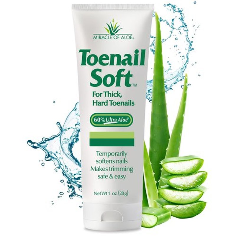 Toenail Softener for Thick Hard Toenails - Safe for Seniors & All Ages - Fast-Acting Toenail Softening Cream - Non Greasy Nail Cream Formulated with Natural Aloe Vera (1 Ounce Tube (Pack of 1))