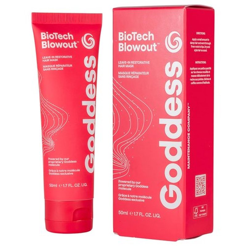 Goddess Maintenance Biotech Blowout Leave-In Hair Mask - 1.7 Fl Oz | Heat Protectant & Frizz Control
