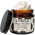 Cowlo Whipped Beef Tallow for Skin – 100% Grass Fed Suet Beef Tallow Moisturizer for Face, Organic Body Butter, Rosacea, Eczema, Babies, Sensitive Skin (Unscented) 2oz