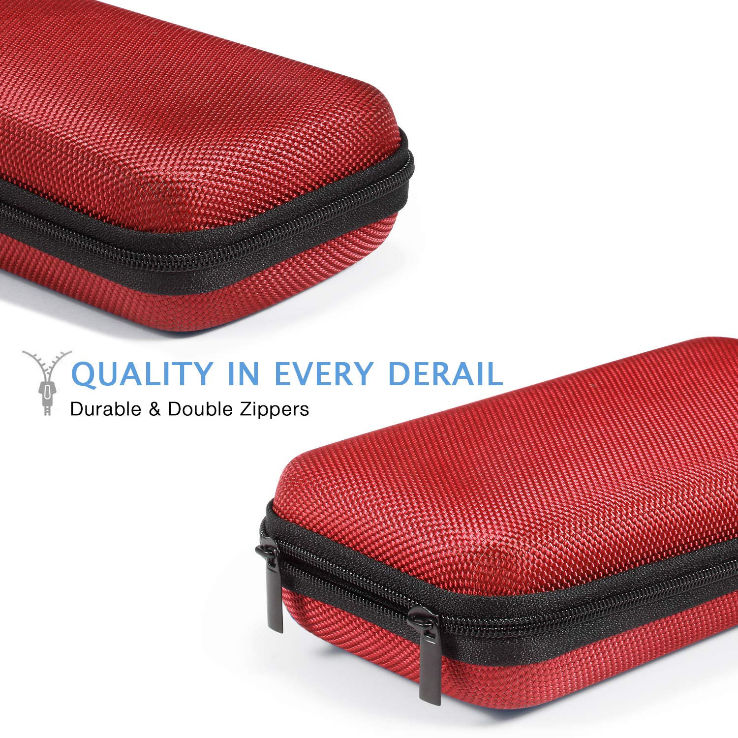 Hard Protective Travel Case, GLCON Electronic Organizer for Anker/Jackery/RAVPower Power Bank, Shockproof EVA Carrying Case for Cell Phones, Travel Gadgets for Cables, Car/GPS Accessories