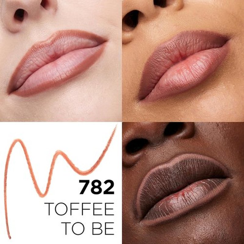 L'Oreal Paris Colour Riche Lip Liner - Creamy Formula with Omega 3 & Vitamin E | 782 Toffee To Be (Warm Deep Brown)