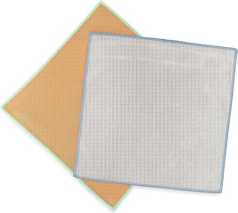 Full Circle Renew Collection Microfiber Cleaning Cloths - Eco-Friendly Recycled Set of 2 | Multicolor