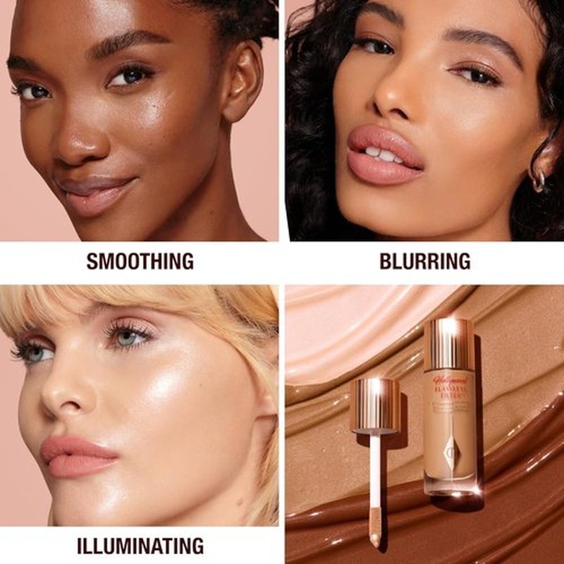 Charlotte Tilbury Hollywood Flawless Filter - Multi-Use Makeup Primer & Illuminating Highlighter for Smooth, Blurred Skin