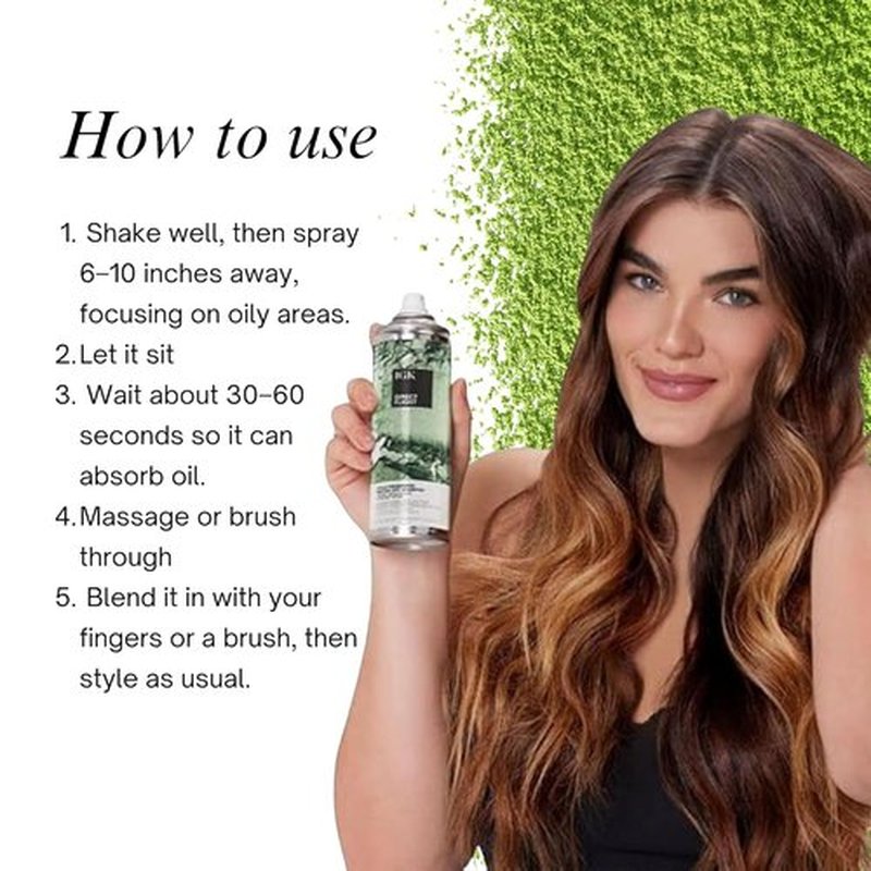 IGK DIRECT FLIGHT Multi-Tasking Matcha Dry Shampoo - Lightly Cleanses & Refreshes Hair | No White Residue | 6.3 Oz
