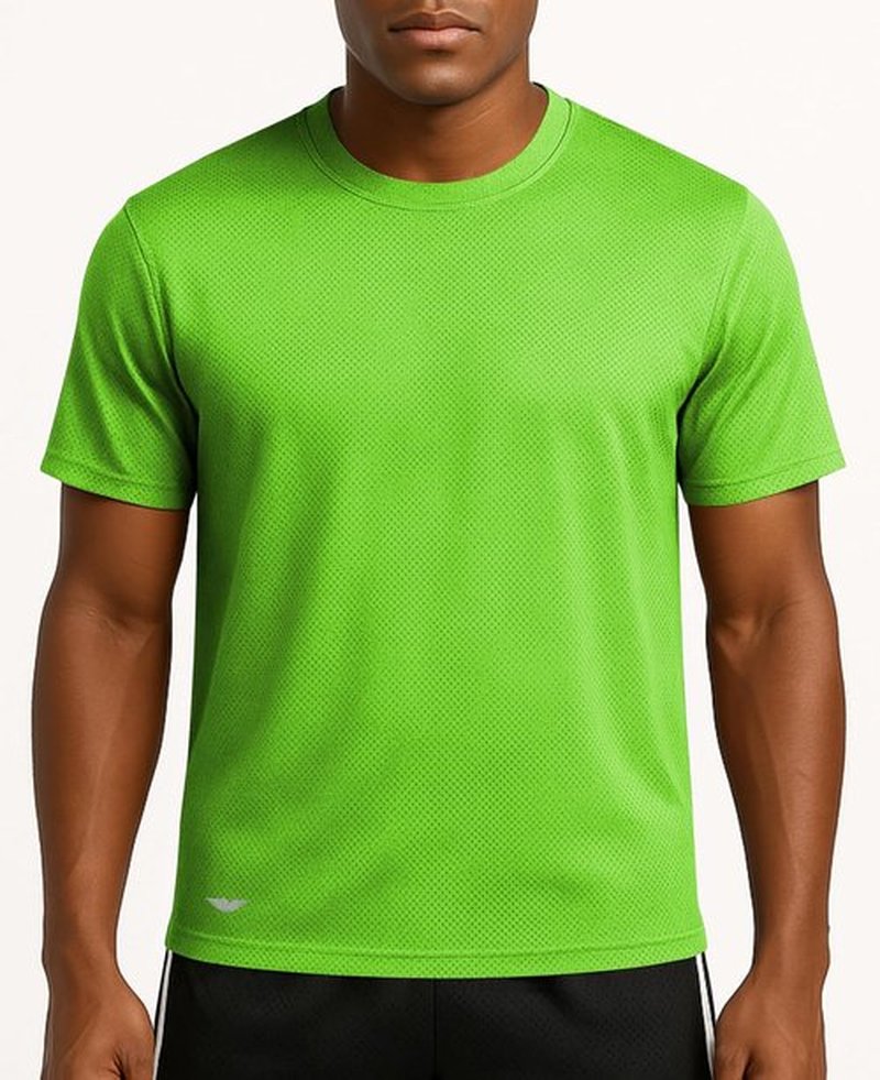 American Heaven Men's Crew Neck Mesh T-Shirts - Dry Fit Athletic Gym Tops | Multi-Pack Colors