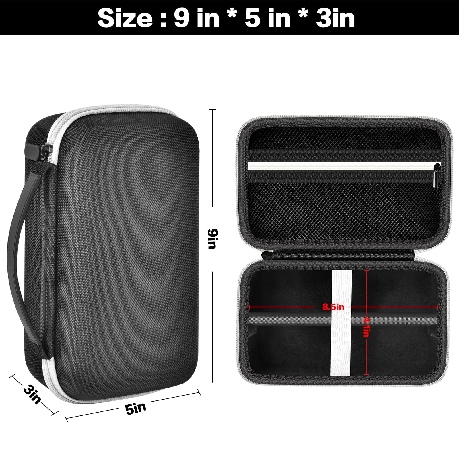 Grapsa Case Compatible with Novah for Ufree for KIKIDO for GLAKER for FADEKING for GSKY for Romanda Professional Hair Clippers, Beard Trimmer Grooming Storage Holder for Hair Trimmers Set (Box Only)