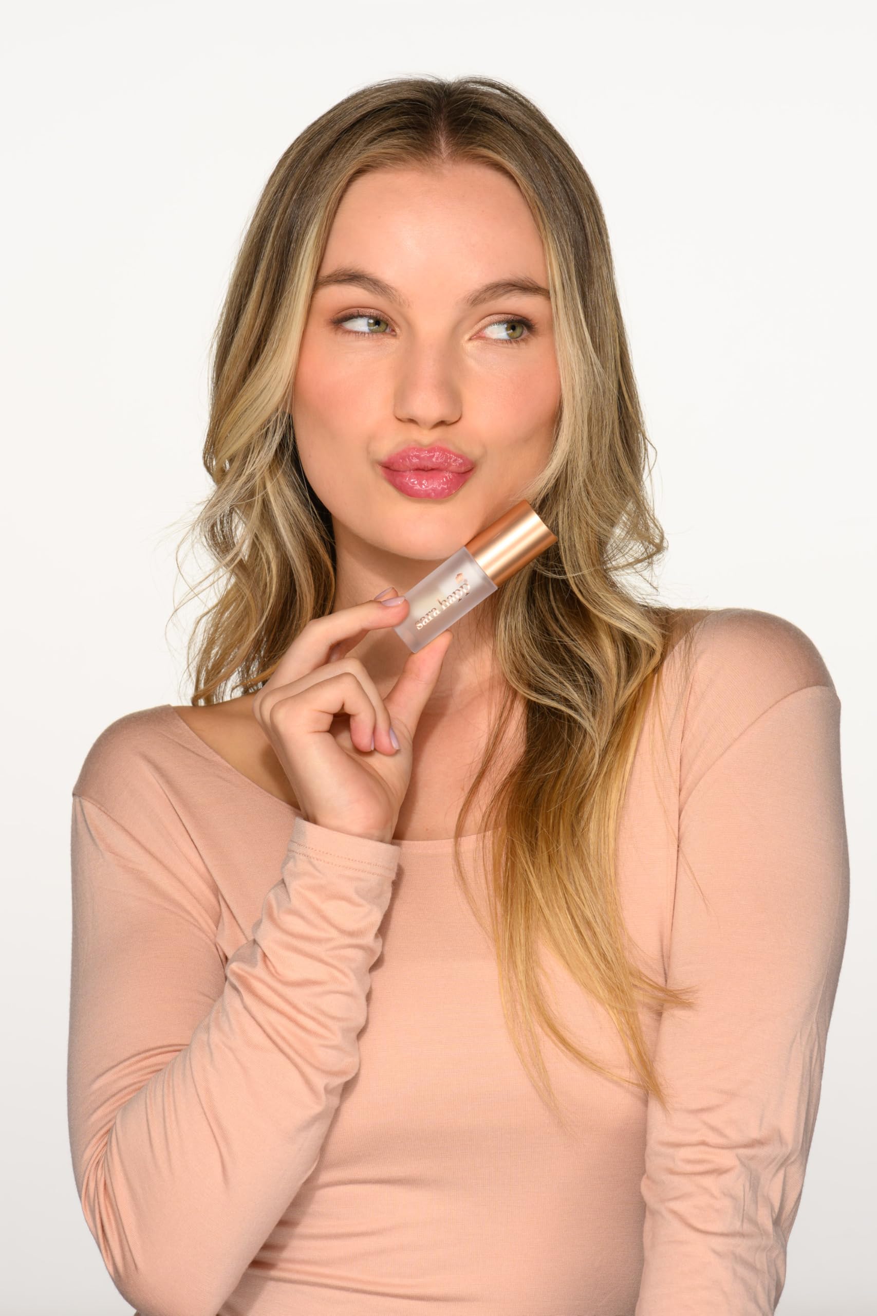 Sara Happ Neutral Nude Lip Plumper - Liquid Lip Gloss, Plumping, Volumizing, Hydrating & Defining, 0.15 oz
