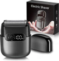 Skiennix Electric Razor - Waterproof Foil Shaver & Beard Trimmer | Fast Charge USB-C, Charcoal Black