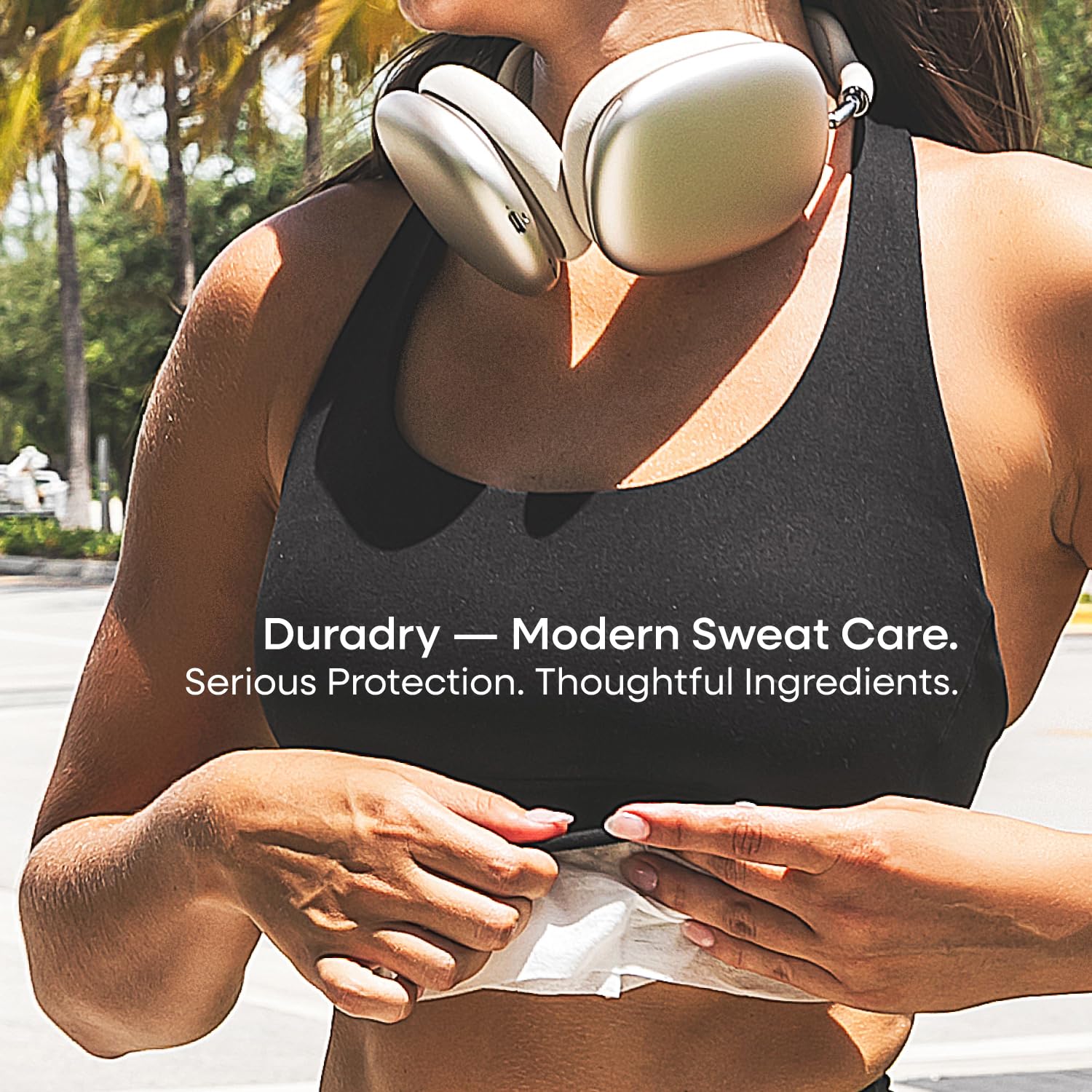Duradry Sweat Control Body Wipes – For Under Boobs, Chest, Groin, Underarms, Hands, and Feet – Quick Drying, Travel-Friendly, Unscented, Pack of 1