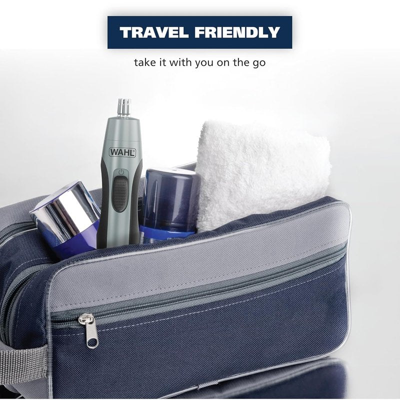 Wahl Precision Ear and Nose Hair Trimmer - Battery Operated, Hygienic & Rinseable Blade, Travel-Friendly