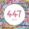 ZORETCO 223500 Pcs 447 Colors Diamond Art Painting Beads, 5D Diamond Painting Accessories, Round Diamond Painting Drills Diamonds Flat Bottom Rhinestones for Bead Art Gem Art Craft