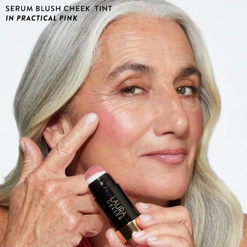 Laura Geller New York Blush & Lip Duo - Soothing Cheek Tint in Practical Pink + Jelly Balm Lip Serum