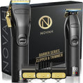 Novah® Professional Hair Clippers - Cordless Barber Trimmer Set for Men's Haircuts | Gold Finish