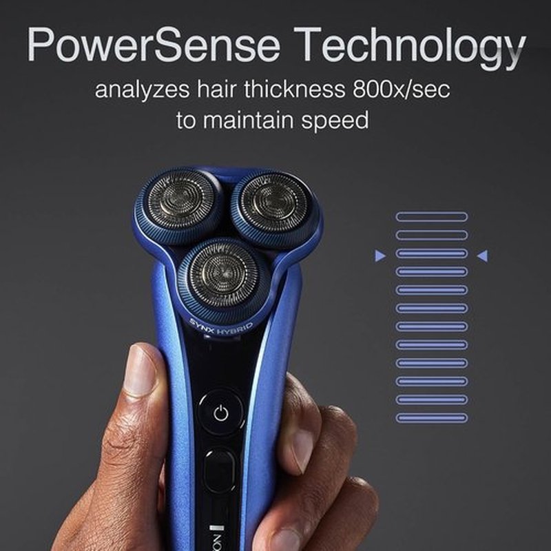 Remington Limitless X7 Shaver - Titanium Blades & Power Sense Tech | Advanced Foil Rotary Electric Shaver for Sensitive Skin, 100% Waterproof